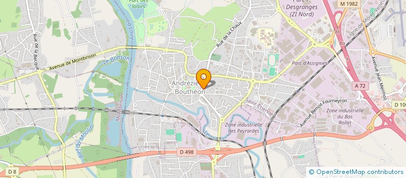 localisation de l'entreprise KAMACA  ANDREZIEUX-BOUTHEON