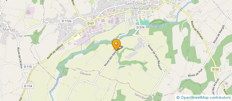 localisation de l'entreprise KAMACO  SAINT-DONAT-SUR-L'HERBASSE