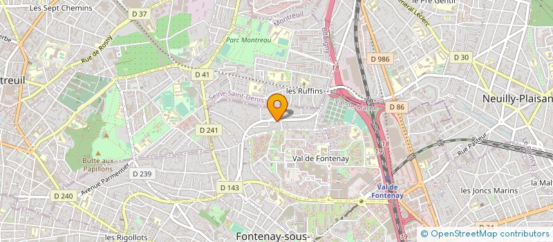 localisation de l'entreprise KAMAD à FONTENAY-SOUS-BOIS
