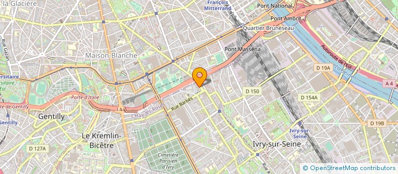 localisation de l'entreprise KAMARA à IVRY-SUR-SEINE