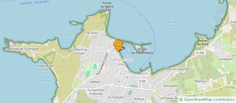 localisation de l'entreprise KAMARET YACHT SERVICE à CAMARET-SUR-MER