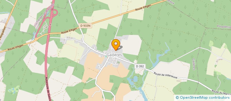 localisation de l'entreprise KAMAT T.P.  GAILLERES