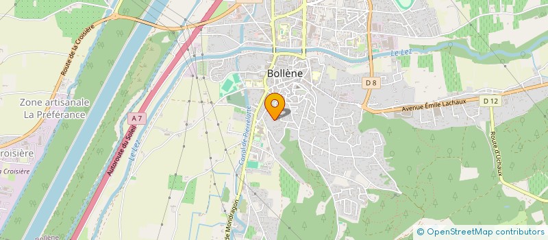 localisation de l'entreprise KAMAWANU à BOLLENE