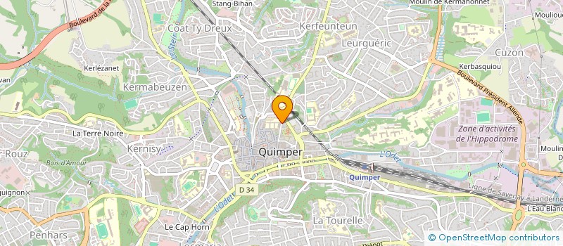 localisation de l'entreprise KAMCYSS à QUIMPER