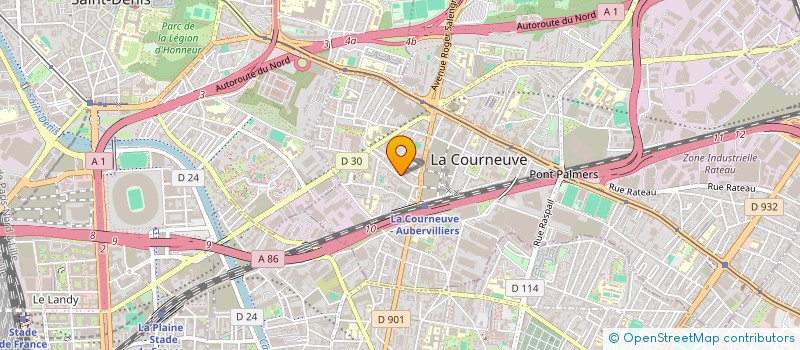 localisation de l'entreprise KAMEL BIKE à LA COURNEUVE