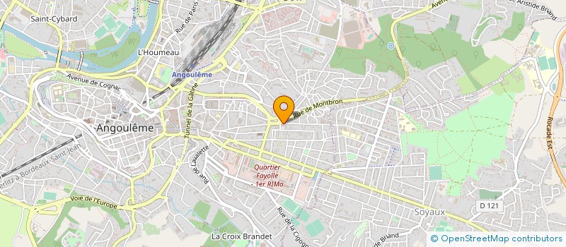 localisation de l'entreprise KAMEL COIFFURE à ANGOULEME