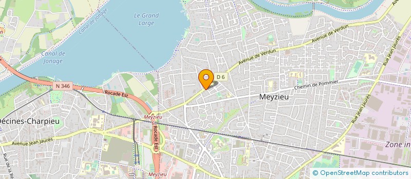 localisation de l'entreprise KAMELE'ONGLE à MEYZIEU