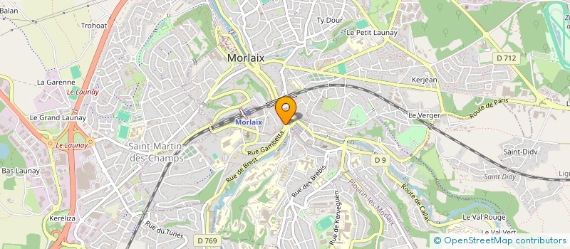 localisation de l'entreprise KAMELEON à MORLAIX