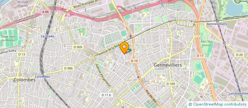 localisation de l'entreprise KAMELEON  ASNIERES-SUR-SEINE