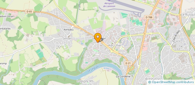 localisation de l'entreprise KAMELIA 22  LANNION