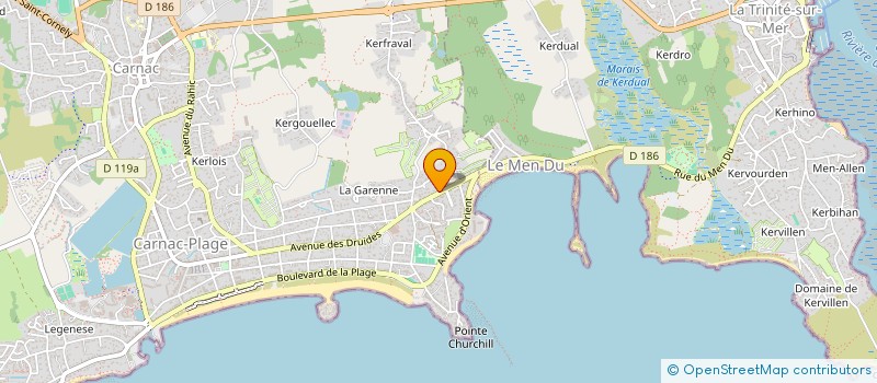 localisation de l'entreprise KAMELIA  CARNAC