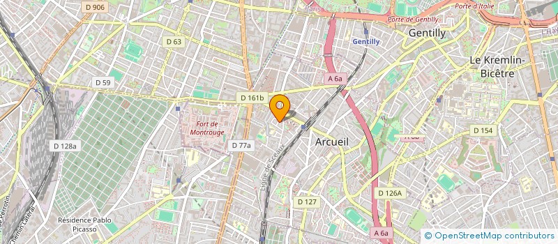 localisation de l'entreprise KAMELZ à ARCUEIL