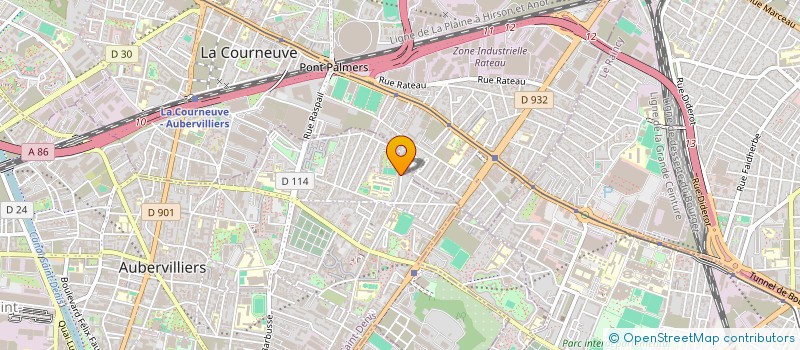 localisation de l'entreprise KAMER FOOT  AUBERVILLIERS