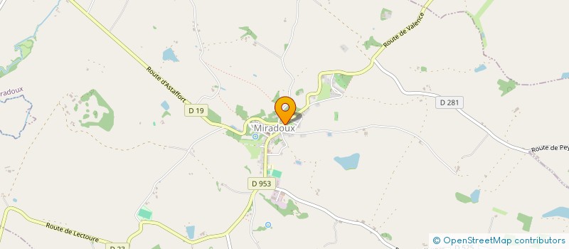 localisation de l'entreprise KAMER HABITAT  MIRADOUX