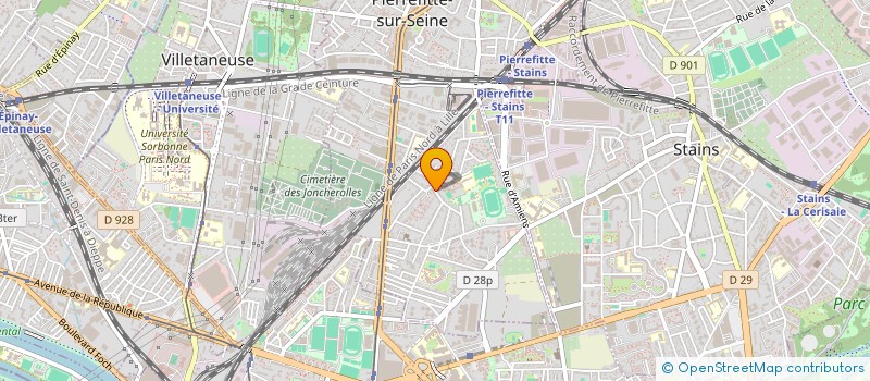 localisation de l'entreprise KAMET à PIERREFITTE-SUR-SEINE