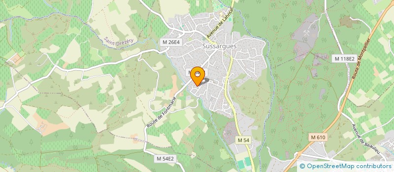 localisation de l'entreprise KAMGA LGM  SUSSARGUES