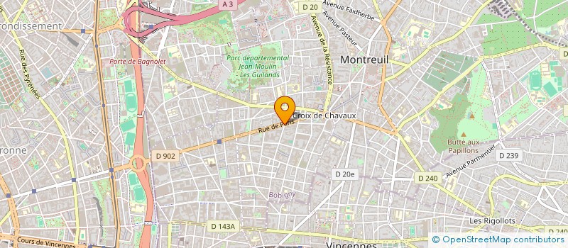 localisation de l'entreprise KAMI à MONTREUIL
