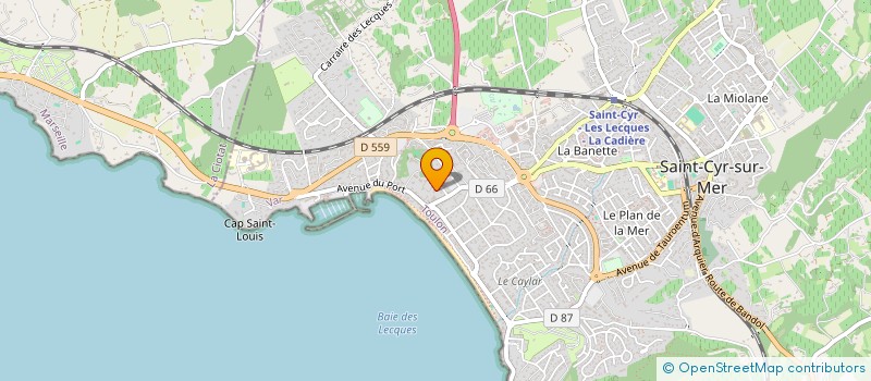 localisation de l'entreprise KAMI à SAINT-CYR-SUR-MER