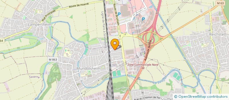 localisation de l'entreprise KAMI PATRIMOINE  MUNDOLSHEIM