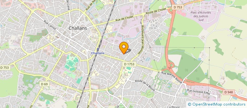 localisation de l'entreprise KAMILLE à CHALLANS