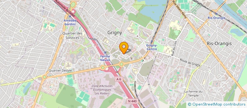 localisation de l'entreprise KAMINARI KARATE CLUB à GRIGNY