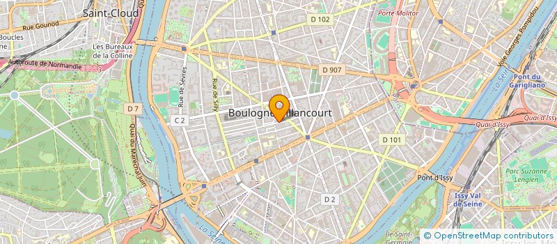 localisation de l'entreprise KAMINSKI BATIMENT à BOULOGNE-BILLANCOURT