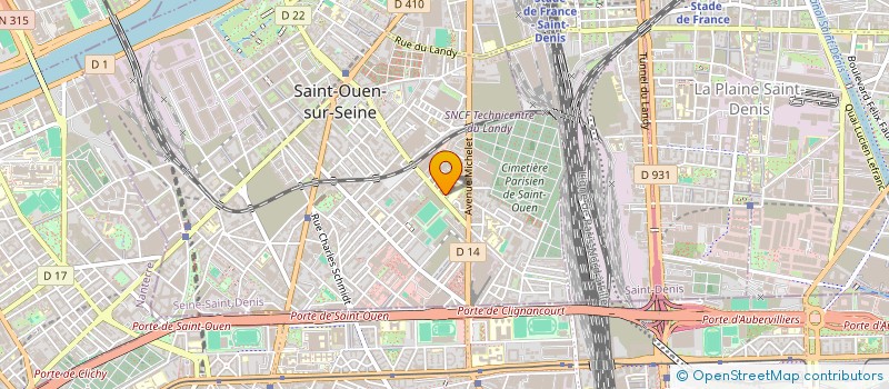 localisation de l'entreprise KAMK VTC à SAINT-OUEN-SUR-SEINE