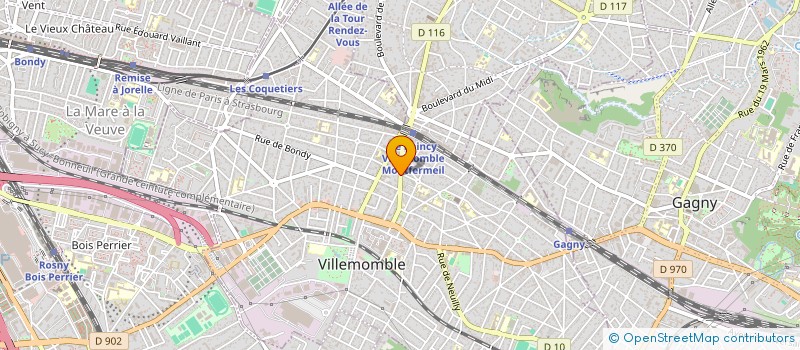 localisation de l'entreprise KAML à VILLEMOMBLE