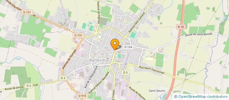 localisation de l'entreprise KAMMERLANDER ET FILS  BARBEZIEUX-SAINT-HILAIRE