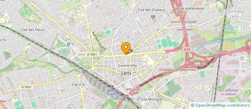 localisation de l'entreprise KAMO  LENS