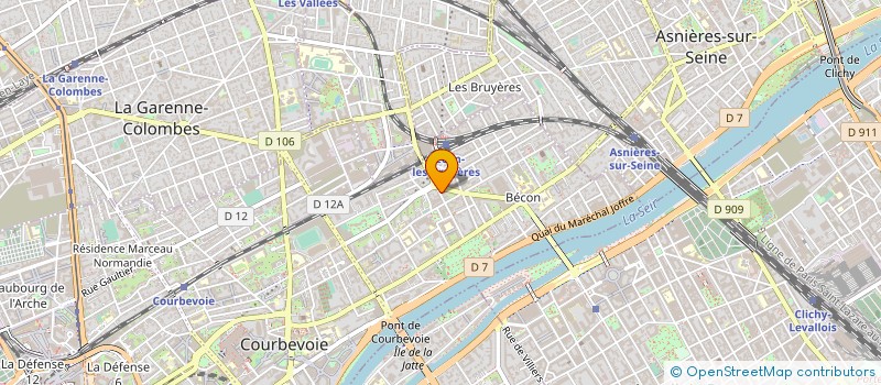 localisation de l'entreprise KAMOUN JACQUES ET PHILIPPE à COURBEVOIE