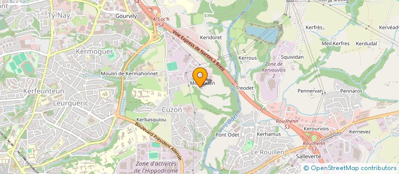 localisation de l'entreprise KAMP ETREKELTIEK AR VREZHONEGERION à QUIMPER