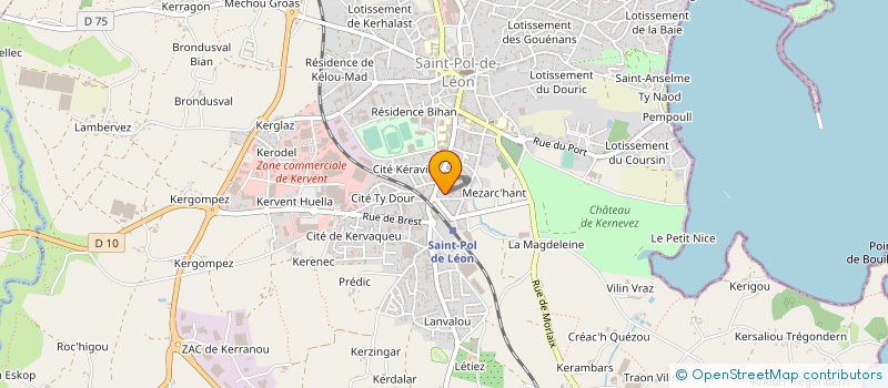 localisation de l'entreprise KAMPEXPORT INTERNATIONAL à SAINT-POL-DE-LEON
