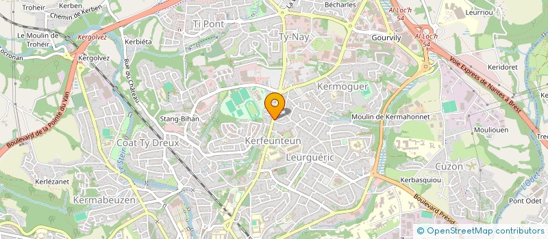 localisation de l'entreprise KAMPUS à QUIMPER