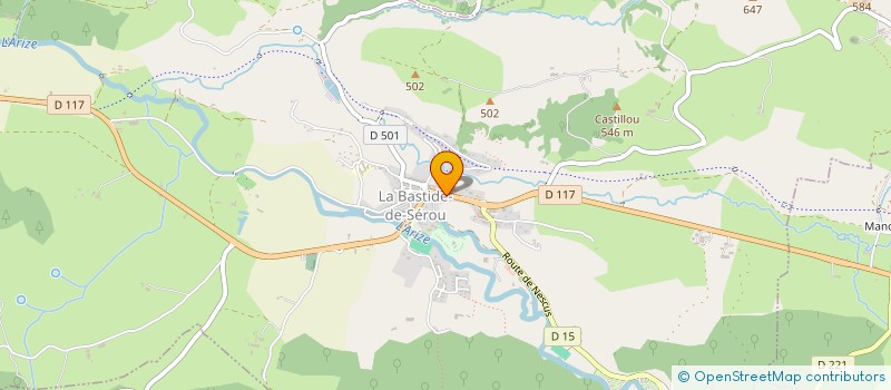 localisation de l'entreprise KAMRIS à LA BASTIDE-DE-SEROU