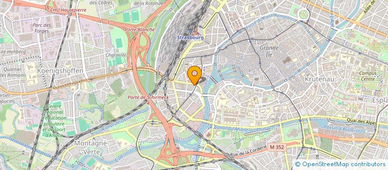 localisation de l'entreprise KAMY à STRASBOURG
