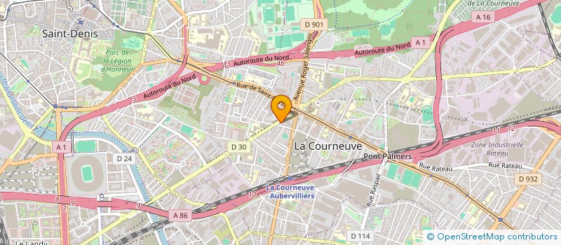 localisation de l'entreprise KAN à LA COURNEUVE