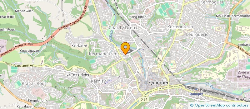 localisation de l'entreprise KAN à QUIMPER