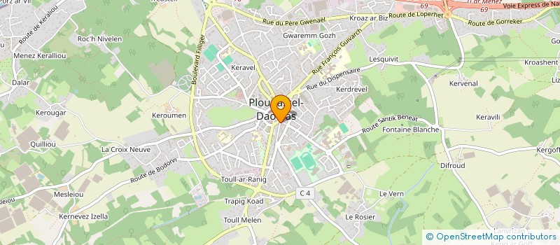 localisation de l'entreprise KAN AN AOD  PLOUGASTEL-DAOULAS