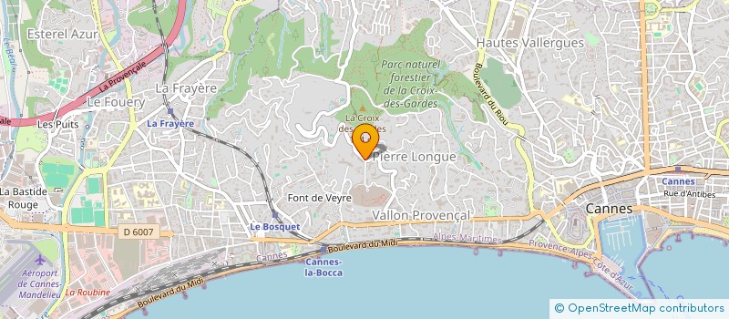 localisation de l'entreprise KAN RETAIL BUREAUTIQUE SERVICES à CANNES
