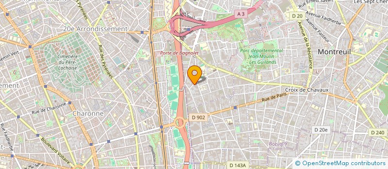 localisation de l'entreprise KANA à BAGNOLET