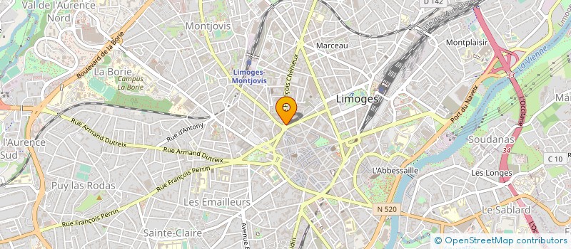 localisation de l'entreprise KANADA DRIVE à LIMOGES