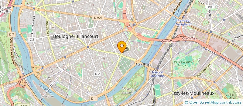 localisation de l'entreprise KANADIA FRANCE à BOULOGNE-BILLANCOURT