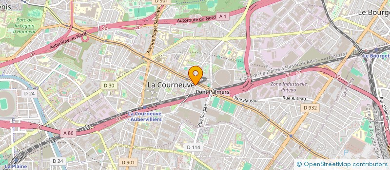 localisation de l'entreprise KANAPATHY à LA COURNEUVE