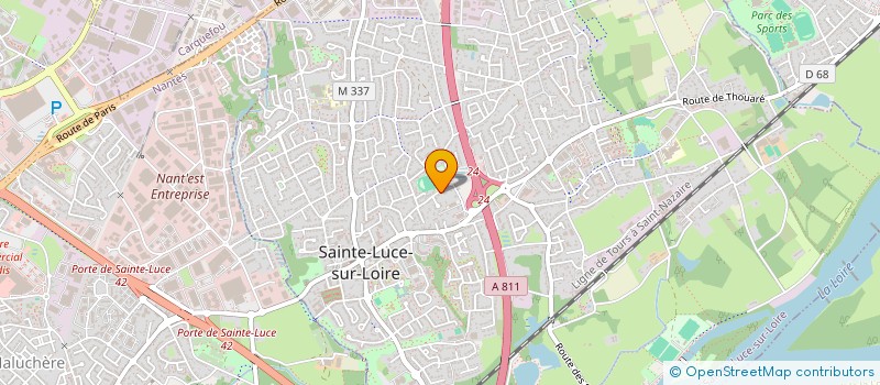 localisation de l'entreprise KANATY à SAINTE-LUCE-SUR-LOIRE