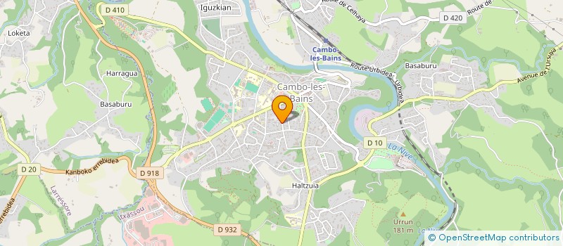 localisation de l'entreprise KANBOARRAK MENDIZ MENDI  CAMBO-LES-BAINS