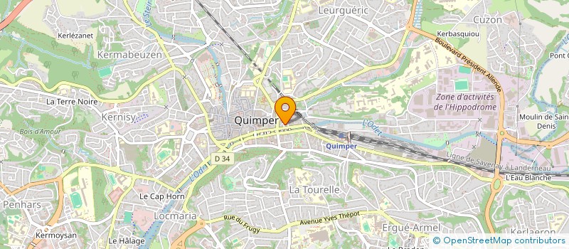 localisation de l'entreprise KANCHA à QUIMPER