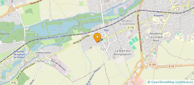 localisation de l'entreprise KANDUF  EGLY