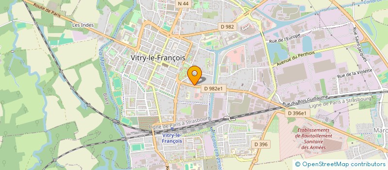 localisation de l'entreprise KANE à VITRY-LE-FRANCOIS