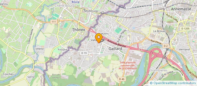 localisation de l'entreprise KANE CO  GAILLARD